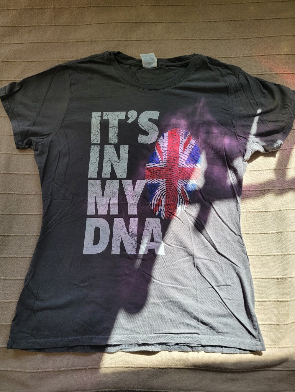 Grey Tee with Union Jack  Graphic